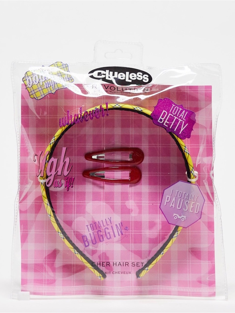 Clueless x Revolution $11 Cher Headband & Hair Clips Set ASOS Exclusive sold out
